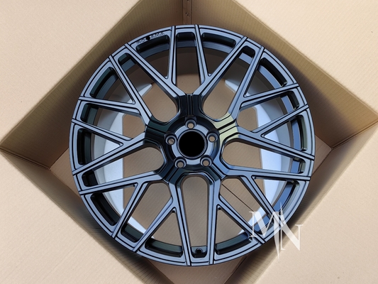 Roue pour Audi R8 Mustang Mercedes 18 19 20 pouces personnalisée en noir bronze brossé en titane