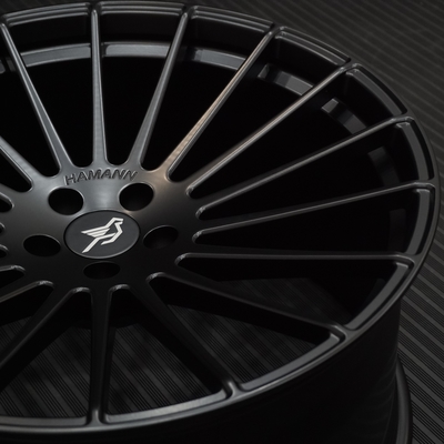 Hamann anniversaire roues forgé profondément concave noir satiné