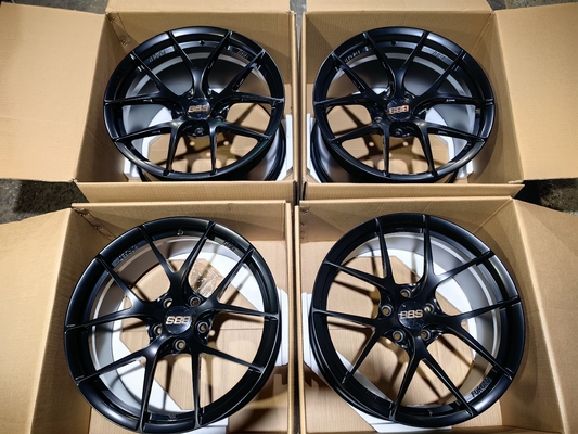 BBS Fi-R roues noires satinées 6061-T6 roues forgées en alliage d'aluminium