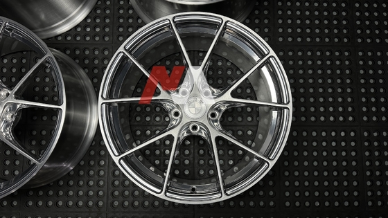 Jantes BMW Forgées Argent Poli Face Brossée Pour F87 F80 F82 F90 M2 M3 M4 M5