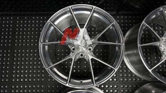 Jantes BMW Forgées Argent Poli Face Brossée Pour F87 F80 F82 F90 M2 M3 M4 M5