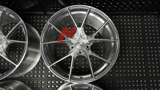 Jantes BMW Forgées Argent Poli Face Brossée Pour F87 F80 F82 F90 M2 M3 M4 M5