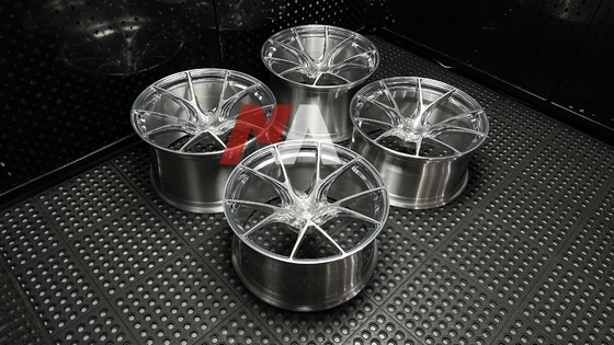 Jantes BMW Forgées Argent Poli Face Brossée Pour F87 F80 F82 F90 M2 M3 M4 M5