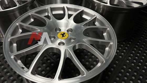 Jantes forgées Ferrari F430 Finition brossée transparente Maining Forged RE-01