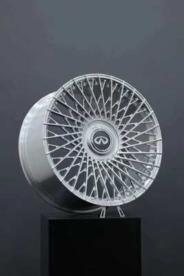 Muiti Spokes 6061-T6 roues forgé en argent poli