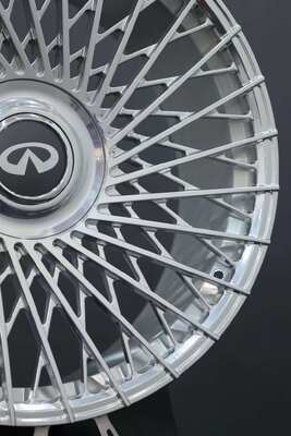 Muiti Spokes 6061-T6 roues forgé en argent poli
