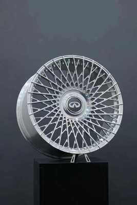 Muiti Spokes 6061-T6 roues forgé en argent poli