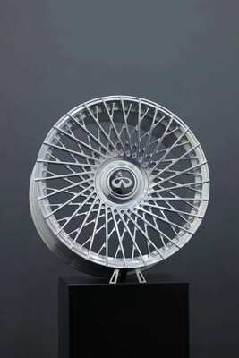 Muiti Spokes 6061-T6 roues forgé en argent poli