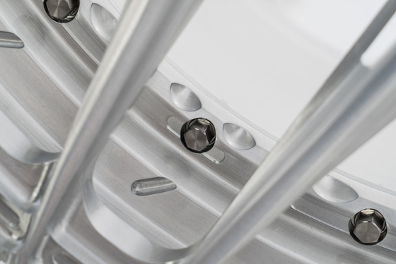 6061-T6 a balayé la conception concave argentée roule la configuration 2PC