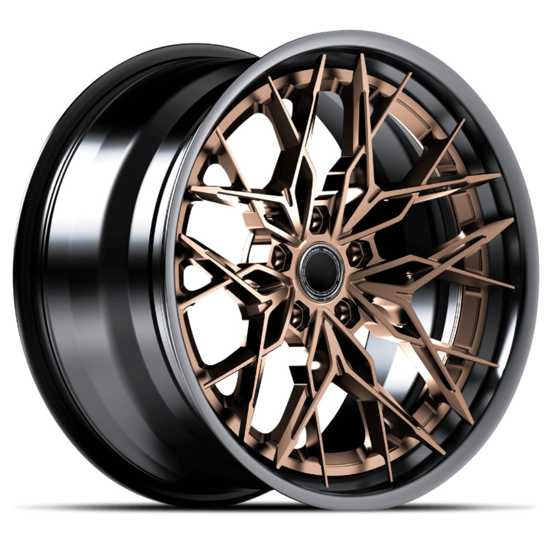 Une Roue Audi R8 Bent Staggered Spokes 3 morceaux a forgé des ajustements de roues pour ...