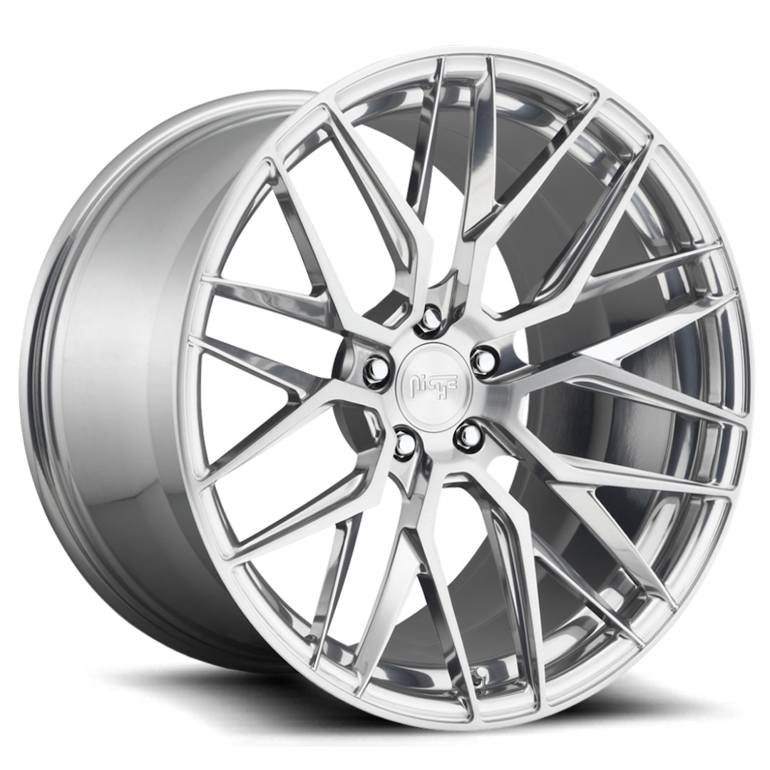 6061-T6 l'argent lumineux Monoblock a forgé les rais concaves de roues
